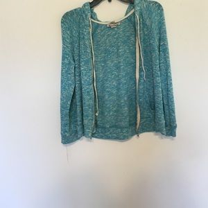 Blue hoodie