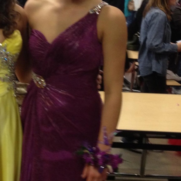 Purple prom dress