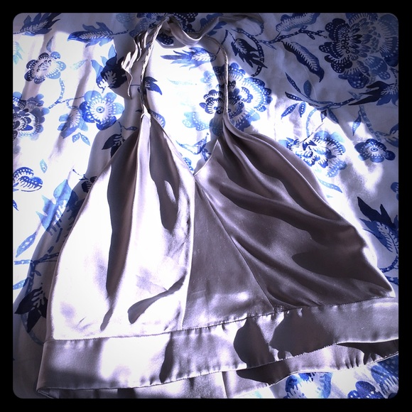 Silk silver Zac Posen blouse