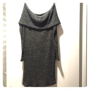 Cuter off the shoulder sweater dress