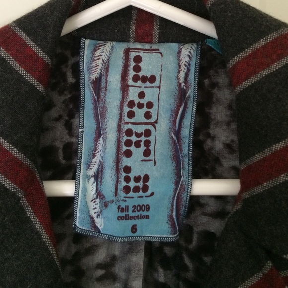 L.A.M.B. Striped Jacket with Ruffles - Picture 2 of 4