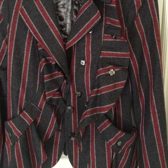 L.A.M.B. Striped Jacket with Ruffles - Picture 4 of 4