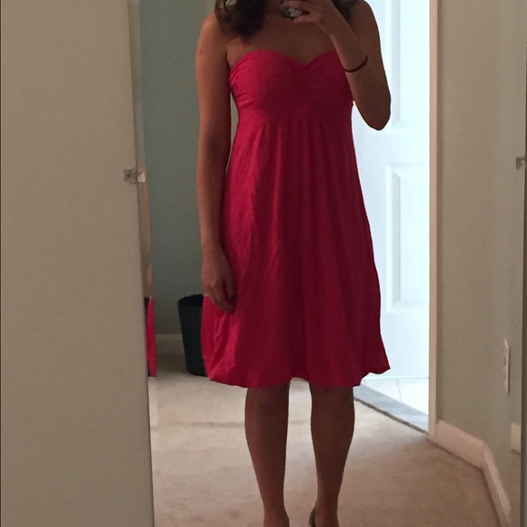 **sold**NWOT Hot pink tube top dress, size medium