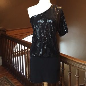 Fredericks of Hollywood one shoulder dress