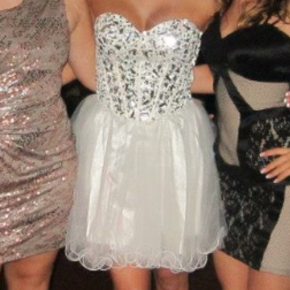 White homecoming dress