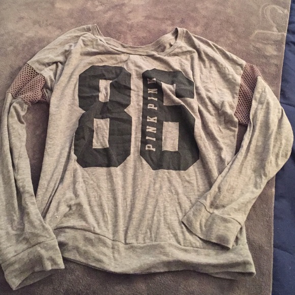 Grey long sleeved Victoria Secret shirt