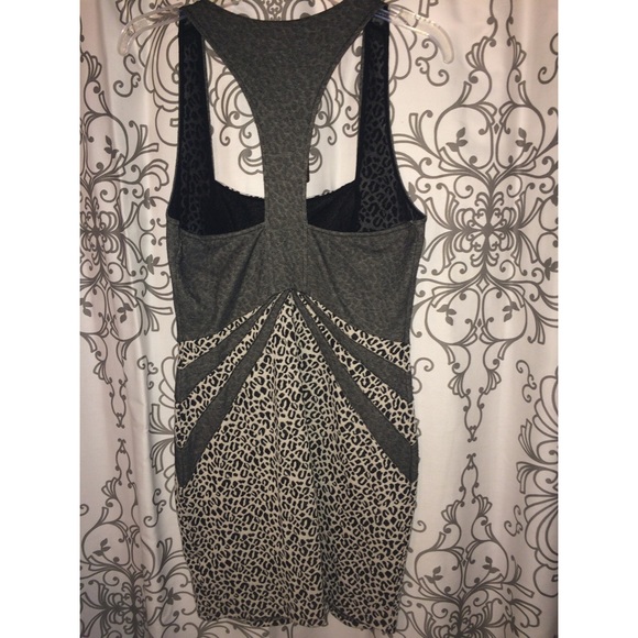 Cheetah and denim racer back dress - Picture 2 of 4