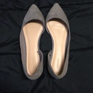 Grey suede forever 21 flats