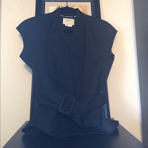 Kate Spade New York Black Peplum Top