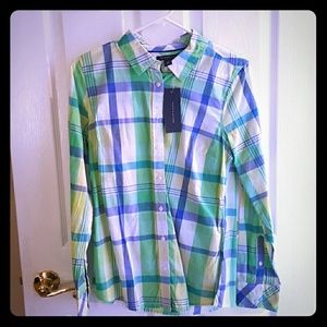 Tommy Hilfiger  Plaid button up