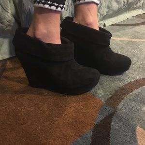 Wedge booties