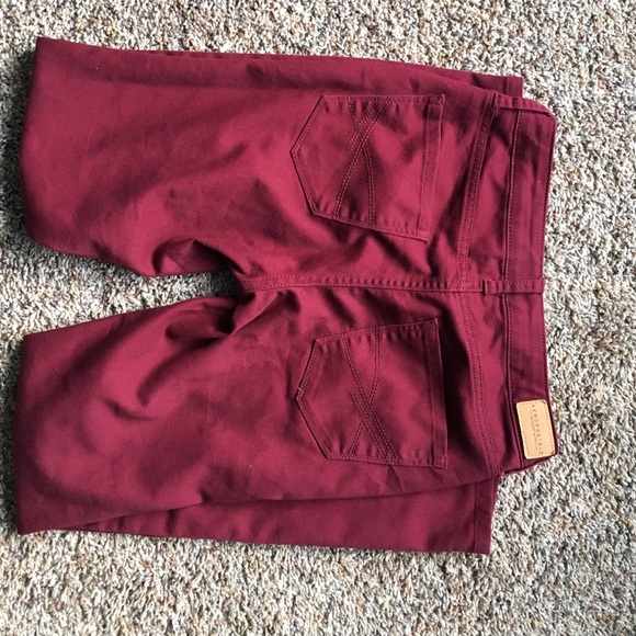 Maroon high-waisted jeggings (NWOT) - Picture 4 of 4