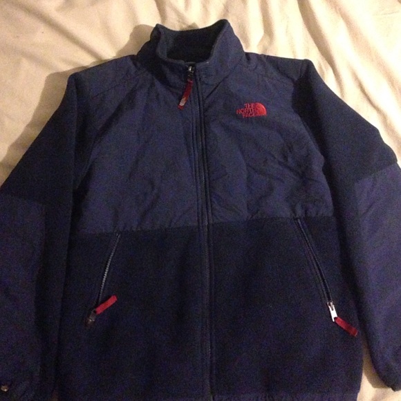 North face navy blue coat