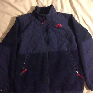 North face navy blue coat