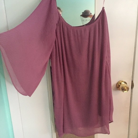 Purple One Shoulder Mini Dress