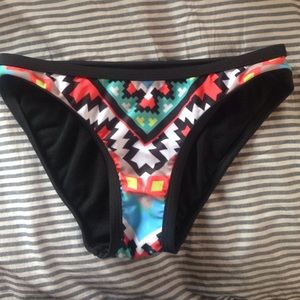 Tribal cheeky bikini bottom