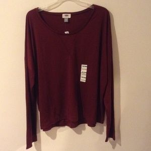 Nwt old navy maroon sweater XXL