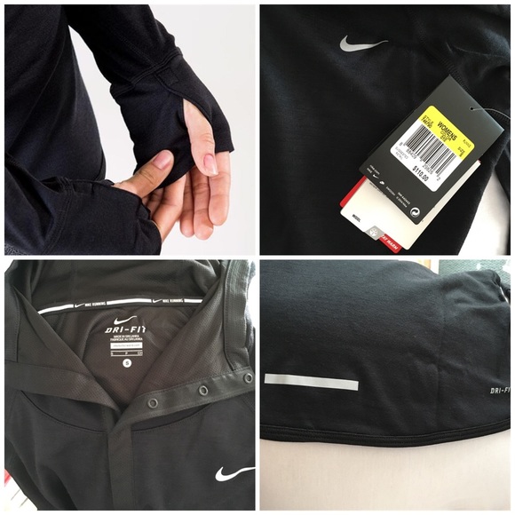 🎀🆕Nike Womens Dri-Fit Wool Running Hoodie -SMALL - Picture 3 of 4