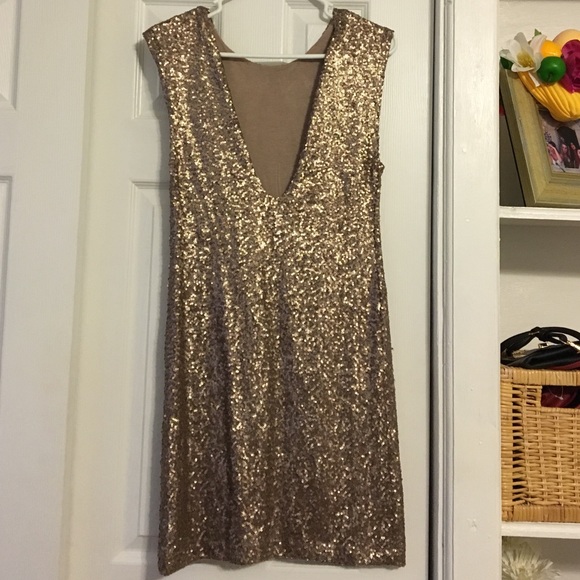 GUESS Sparkle gold dress! - Picture 2 of 3