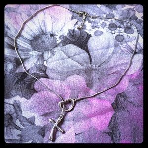 Premier Design cross/heart necklace