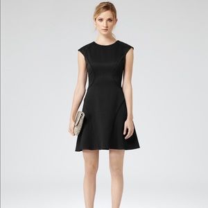 Reiss Skala Fit and Flare Dress in Black: US Sz. 4