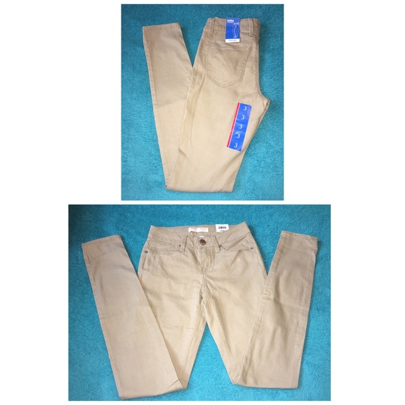 Khaki skinny jeans