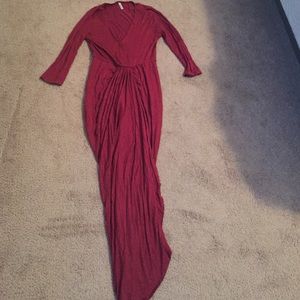 Dress | burgundy