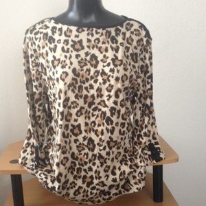 Leaped print blouse