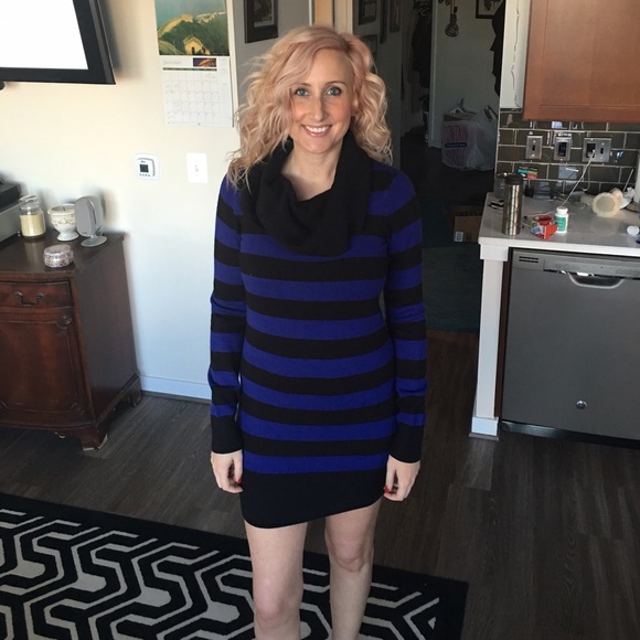 French Connection Cowl Neck Sweater Dress