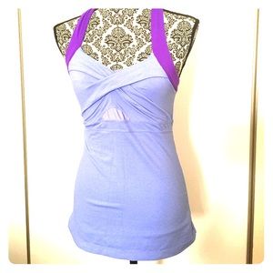 Athleta Purple Cross-Back Workout Tank