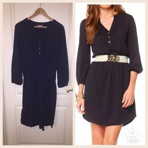 EUC size XL Navy Blue Button Down Beckett Dress