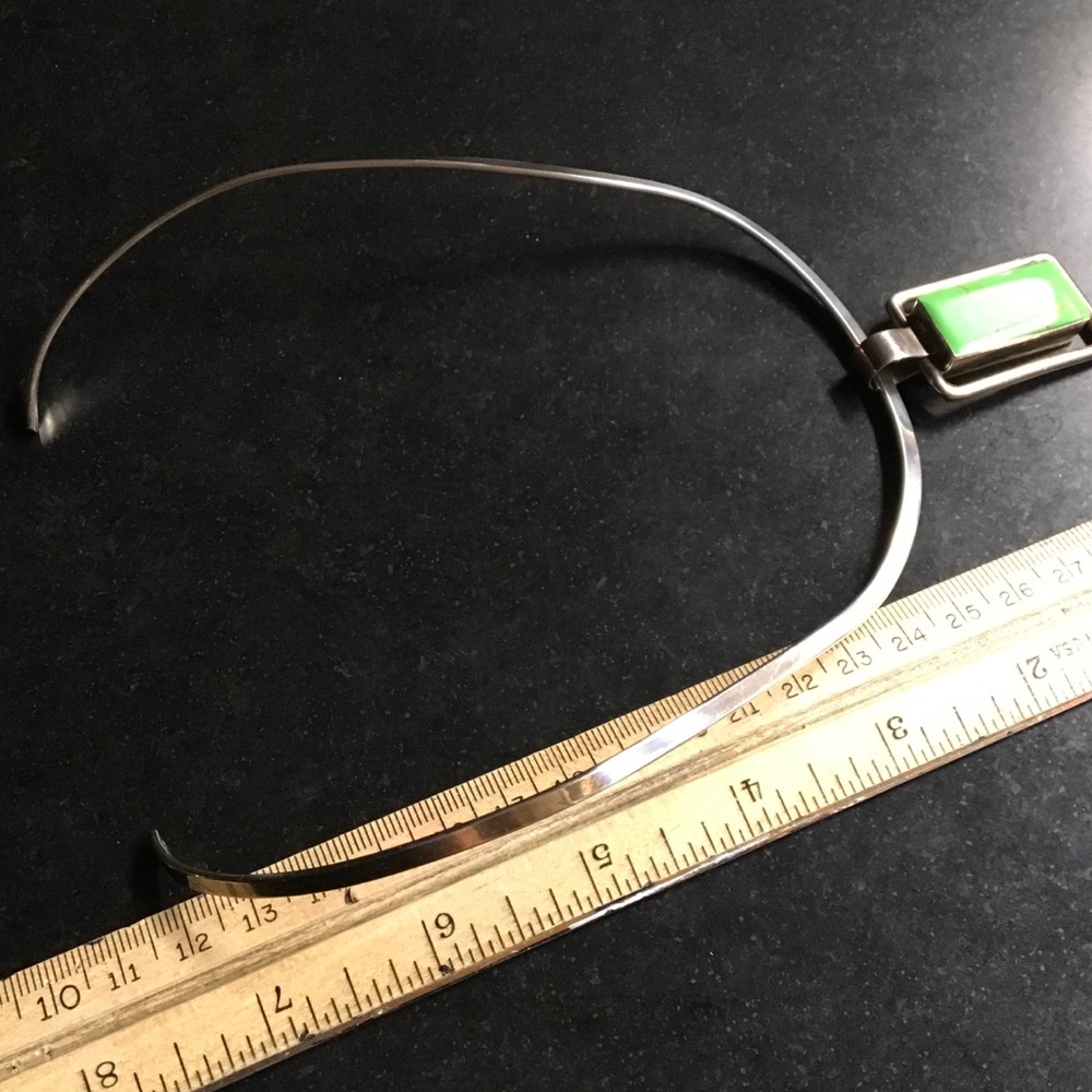 925 silver choker and pendant - Picture 3 of 4