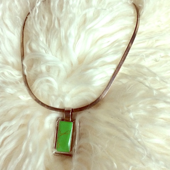 925 silver choker and pendant - Picture 1 of 4
