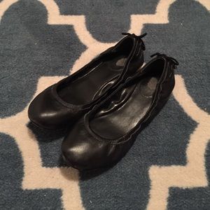 Cole Haan Maria Sharapova Black Leather Flats