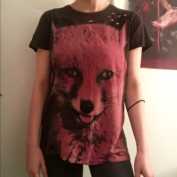 *SOLD* Urban Outfitters Fox T-Shirt Size M - Picture 3 of 3
