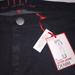 Super skinny black stretchy jeans