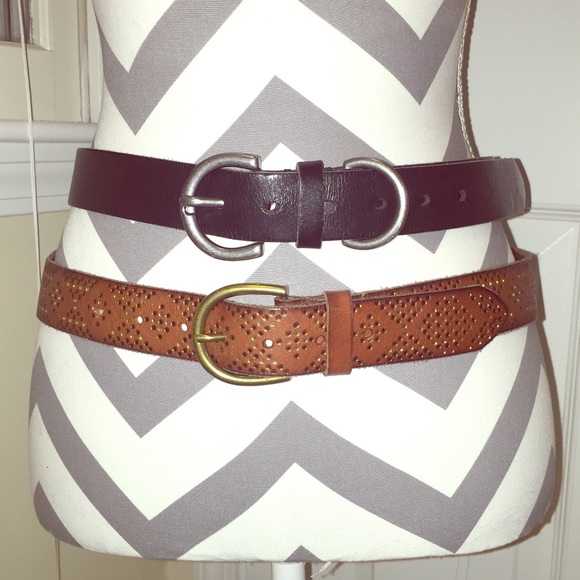American Eagle Belts Brown and Black