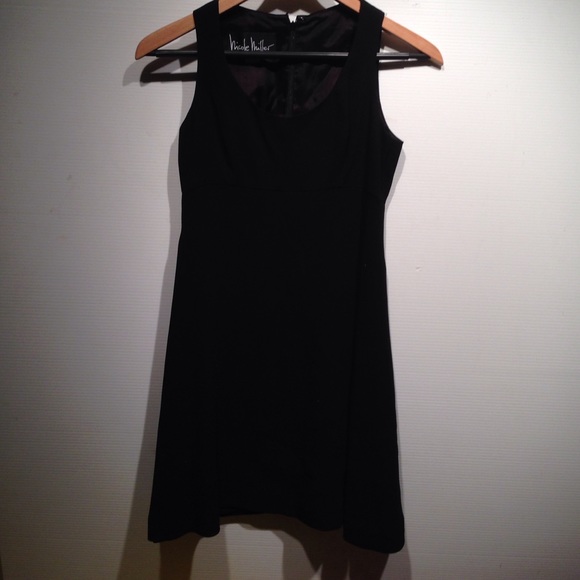 Women's simple black dress
