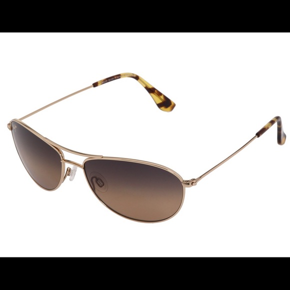 SOLD!! Like New Maui Jim Baby Beach Aviators - Picture 2 of 4