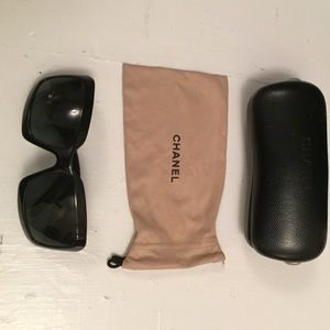 Chanel Sunglasses with mother of pearl logo