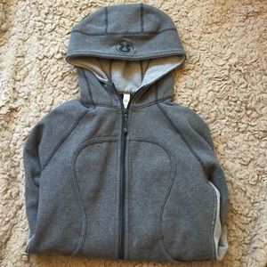 Grey lulu lemon zip up sweatshirt