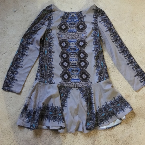 Casual Open Back printed dress