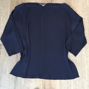 VINCE NAVY BLOUSE