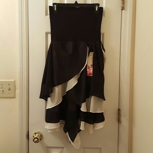 Lapis Flowy Chiffon Look Dress