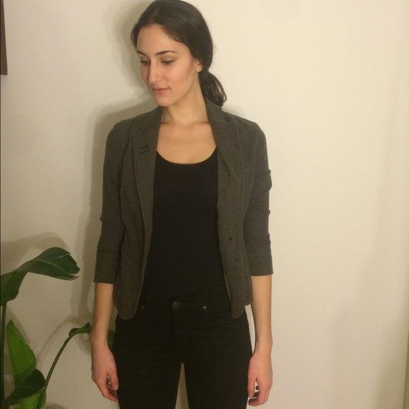 Fitted Anthropology double lapel blazer