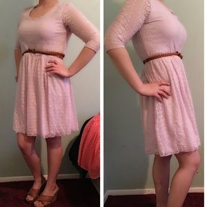 Pink lace dress NWT
