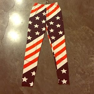 American Flag Leggings