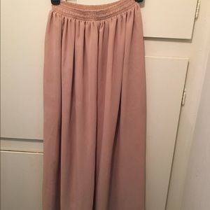 Classic lined chiffon maxi