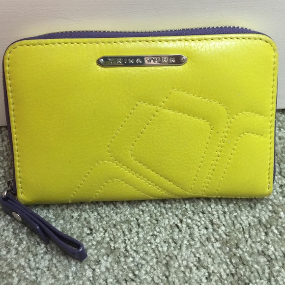 Green and purple Trina Turk wallet