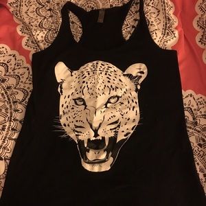 Leopard workout tank in a medium